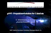 µPPT- Propulsion Solution for CubeSats