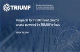 Prospects for THz/Infrared photon source powered by TRIUMF ...