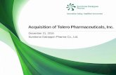 Acquisition of Tolero Pharmaceuticals, Inc.
