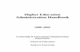 Higher Education Administration Handbook