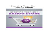 STARTING YOUR OWN YAHOO STORE