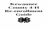 Kewaunee County 4-H Re-enrollment Guide