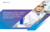 Workspace ONE Unified Endpoint Management