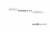 OWNER’S MANUAL PSW111 - Polk Audio