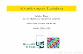 Math´ematiques Discr `etes - uliege.be