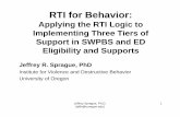 RTI for Behavior - College of Education