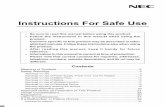 Instructions For Safe Use