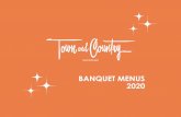 BANQUET MENUS 2020 - towncountry.com