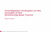 Investigation strategies on the example of the Semmering ...