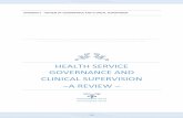 APPENDIX F - REVIEW OF GOVERNA NCE AND CLINICAL SUPERVISION