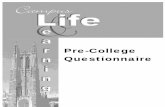 Pre-College Questionnaire - Duke University