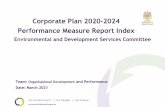 Corporate Plan 2020-2024 Performance Measure Report Index