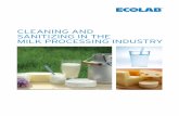 CLEANING AND SANITIZING IN THE MILK PROCESSING INDUSTRY