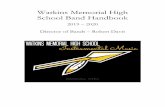 Watkins Memorial High School Band Handbook
