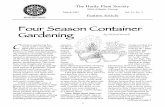 Four Season Container Gardening - hardy plant