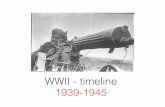 WWII - timeline 1939-1945