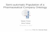 Semi-automatic Population of a Pharmaceutical Company Ontology