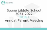 2020 Title I Annual Parent Meeting - boonemiddle.polk-fl.net