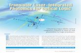 Transistor Laser–Integrated Photonics for Optical Logic