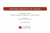 Initial Basis Selection for LP Crossover - Cerfacs