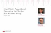 High Fidelity Radar Signal Generation