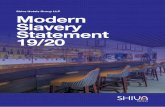 Shiva Hotels Group LLP Modern Slavery Statement 19/20