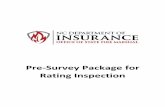 Pre-Survey Package for Rating Inspection