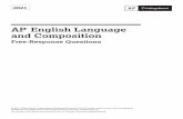 AP English Language and Composition 2021 Free-Response ...