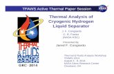 Thermal Analysis of Cryogenic Hydrogen Liquid Separator