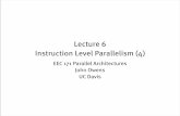 Lecture 6 Instruction Level Parallelism (4)