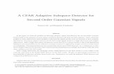 A CFAR Adaptive Subspace Detector for Second Order ...