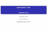 Optimization (168) [4ex]Lecture 3-4-5