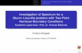 Investigation of Spectrum for a Sturm–Liouville problem ...