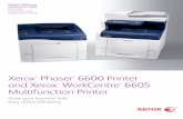 Phaser 6600 and WorkCentre 6605 - Xerox
