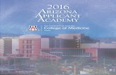 2016 ArizonA ApplicAnt AcAdemy