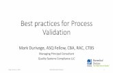 Best practices for Process Validation - QS COMPLIANCE