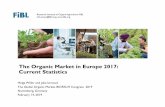 The Organic Market in Europe 2017: Current Statistics