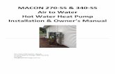 MACON 270-SS & 340-SS Air to Water Hot Water Heat Pump ...