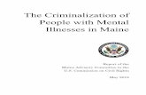 The Criminalization of People with Mental Illnesses in Maine