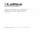 ispLSI Macro Library Reference Manual - Lattice Semi