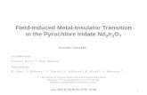 Field-Induced Metal-Insulator Transition in the Pyrochlore ...