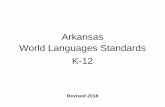 Arkansas World Languages Standards K-12 2018