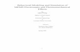 Behavioral Modeling and Simulation of MEMS Electrostatic ...