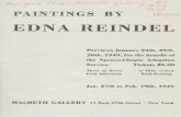 Paintings by Edna Reindel : Jan. 27th to Feb. 19th, 1949 ...