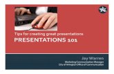 Tips for creating great presentations