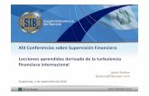 XIII Conferencias sobre Supervisión Financiera de la ...