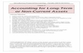 Chapter 8 Accounting for Long-Term or Non-Current Assets