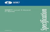 Specification - WSET Level 3 Award in Spirits