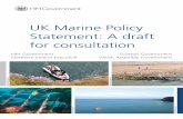 UK Marine Policy Statement: A draft for consultation