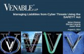 Managing Liabilities from Cyber Threats Using the SAFETY Act